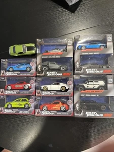 Jada Toys Fast & Furious 1:32 Die-cast LOT OF 12, Evolution, Mazda, Ford, Camaro - Picture 1 of 18