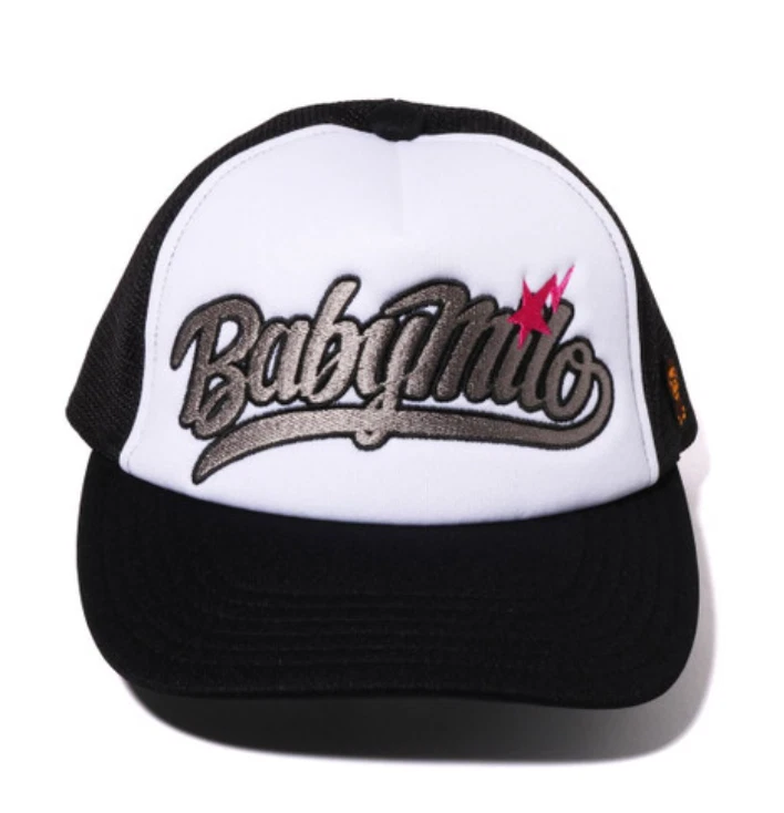 Sombrero de camionero de malla A Bathing Ape BAPE Baby Milo bordado con cierre a presión nuevo con etiquetas en bolsa Foto 1 de 4
