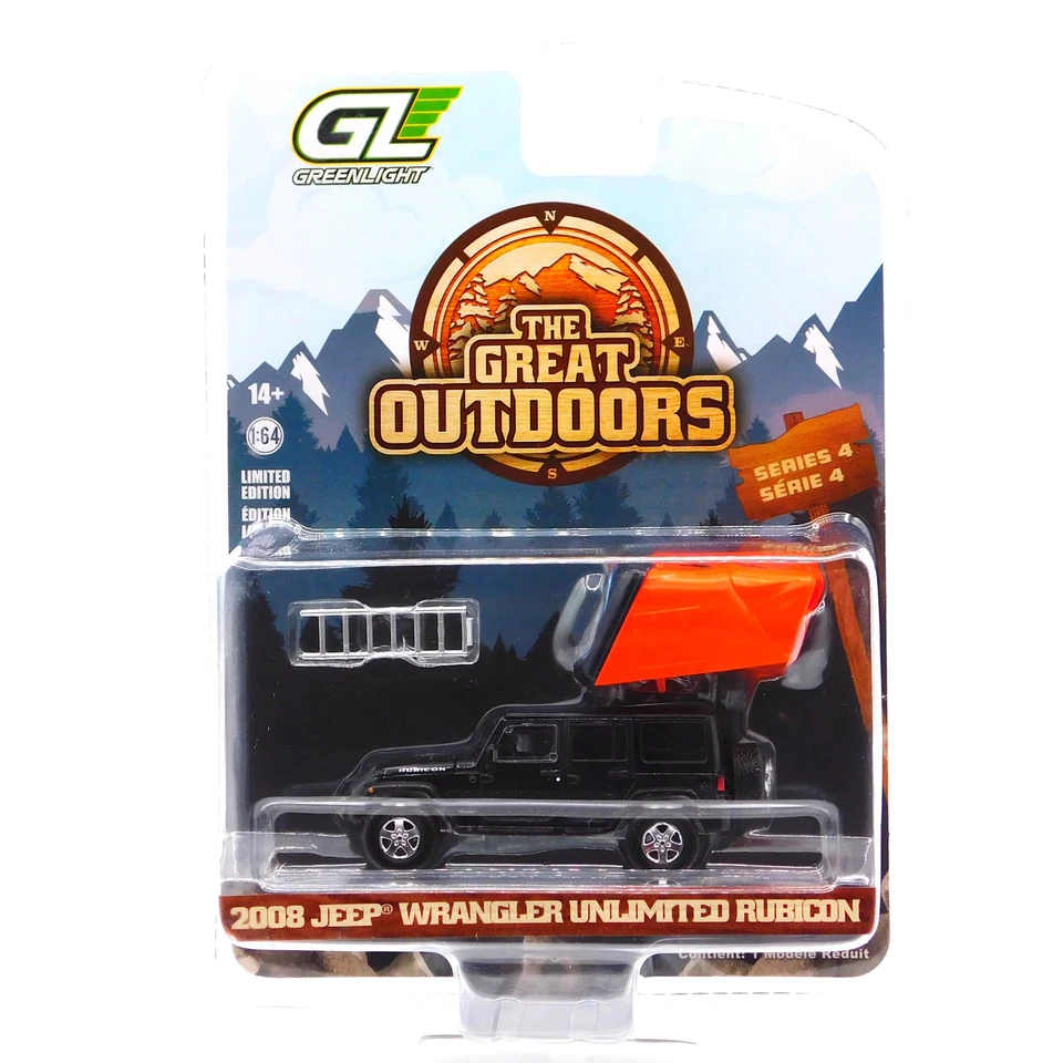 2008 Jeep Wrangler Unlimited The Great Outdoors Series 4 1:64 Diecast - Image 1 of 1