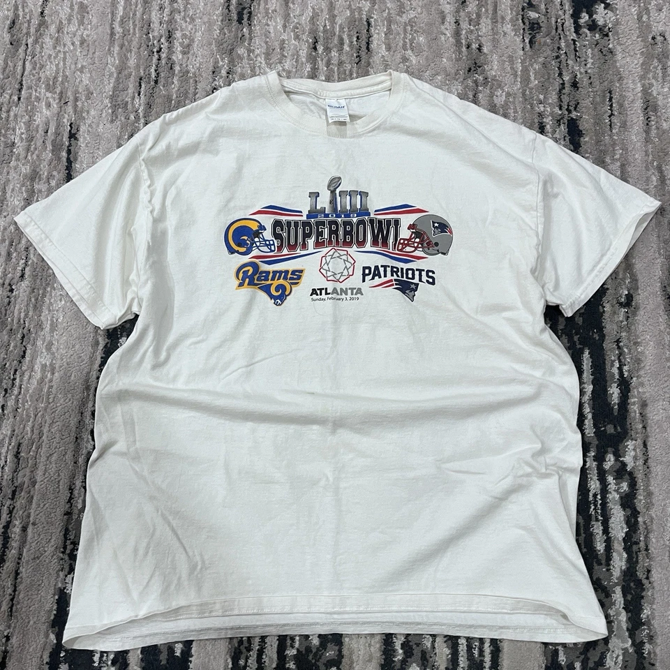 Gorra Super Bowl LIII 2019 Patriots vs Rams camiseta para hombre talla mediana Foto 1 de 3