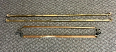 Antique BED RAILS Cast Iron Tapered Pin Ends frame Twin Full Size bedframe metal - Image 1 of 4