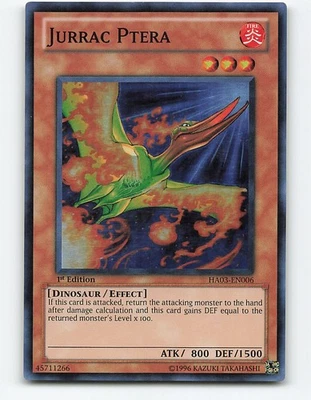 Jurrac Ptera #HA03-EN006 foil 1st edition Yugioh Card - Image 1 of 2