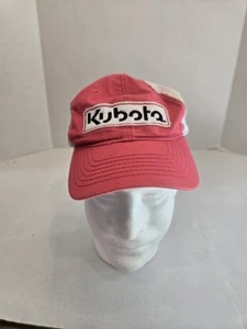 K-PRODUCTS "KUBOTA" Size Youth Pink White Cap Hat Adjustable Strap Back - Picture 1 of 9