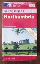 Northumbria Touring Map 14 United Kingdom Ordnance Survey National Park 1991