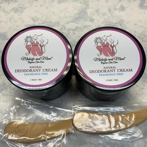 Natural Deodorant Cream Fragrance Free 1.76oz - Lot of 2 - Picture 1 of 3