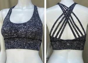 NEU LULULEMON FREE TO BE MOVE TRÄGER YOGA SCHWARZ MEDIUM S LANGE LINIE BH DFSB 4 - Bild 1 von 5