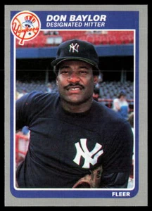 Don Baylor 1985 Fleer #121 Nuovo di zecca - Foto 1 di 2