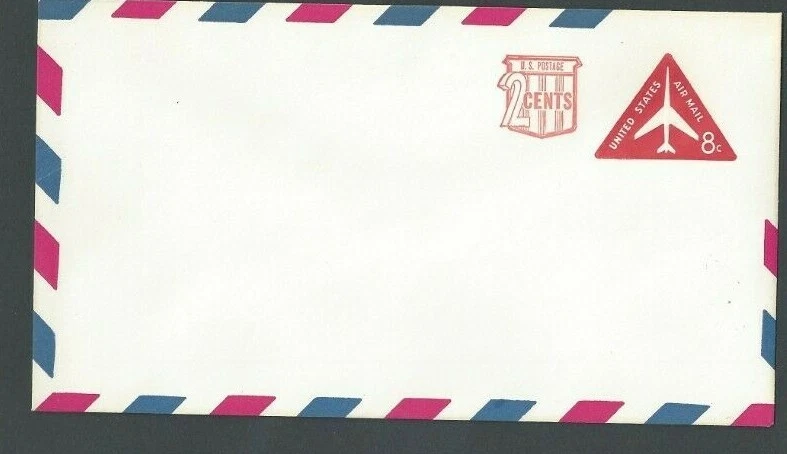 UC41 8c Carmine Revalued To 10c Mint Entire Size 12 Wmk 4 - Image 1 of 1