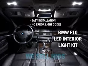 18pc BMW F10 5 SERIES LED SMD FULL INTERIOR LIGHT KIT WHITE M5 ROOF MAP DOOR - Picture 1 of 8