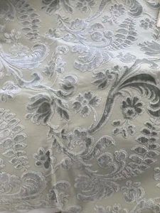 Lee Jofa “Molly Velvet” Aqua Cut Silk Velvet Blend Fabric Made In India - Picture 1 of 14