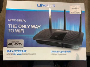Linksys Ac1750 Max-stream Mu-mimo WiFi Router - Black - Picture 1 of 2