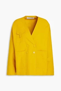 L.F. MARKEYValentin double-breasted cotton jacket (Yellow) Size 6 NEW With Tags - Picture 1 of 5