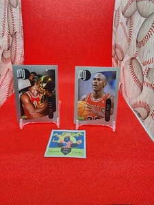 1998 Upper Deck Michael Jordan MJ Mini Sticker Collection Chicago Bulls (2) - Picture 1 of 2