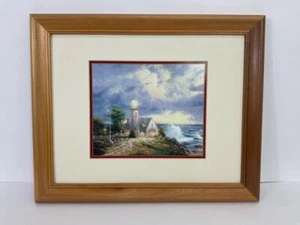 Thomas Kinkade A Light in the Storm Seaside Memories II Matted Print with COA - Picture 1 of 7