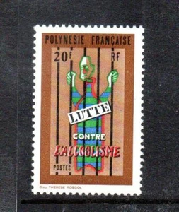 FRENCH POLYNESIA MNH 1972 SG156 CAMPAIGN AGAINST ALCOHOLISM - Picture 1 of 1