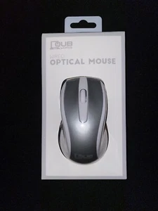 QUB Works Wired Optical Mouse, Color Silver & White, QUB8004 - NEW - Picture 1 of 4