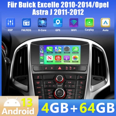 4G+64G Android 15 Carplay 7" Autoradio Für Opel Astra J Buick EXCELLE Verano GPS - Bild 1 von 4