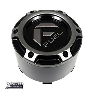 Fuel Off-Road Matte Black Wheel Center Cap w/ Gunmetal Logo 1005-49TGD
