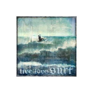 Impression Sur Toile Ou Papier Affiche Ou Cadre Carter Charlie Live Love Surf - Imagen 1 de 2