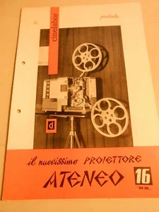 Pubblicità originale ATENEO CINELABOR 16 MM PROIETTORE vintage - Imagen 1 de 1