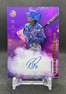2021 Bowman Inception REGINALD PRECIADO Prospect FUCHSIA FOIL On Card AUTO /75 - Picture 1 of 3