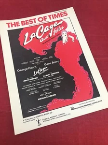 The Best of Times La Cage Aux Folles Song Piano Vocal Sheet Music Lyrics 1983 - Picture 1 of 7