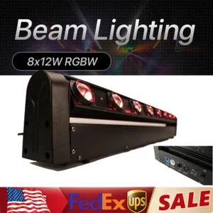 LED Beam 8x12W RGBW Moving Head Light Stage Effect Lighting For Wedding DJ Show - Bild 1 von 7