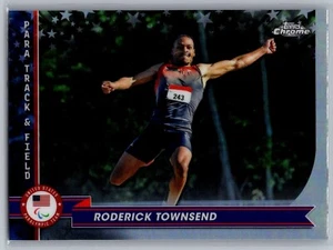 Tarjeta de atletismo 2024 Topps cromada de los Juegos Olímpicos de Estados Unidos #130 Roderick Townsend - Imagen 1 de 2
