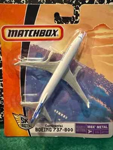 Matchbox Continental Airlines Boeing 737-800 Sky Busters MBX Metal M7720 in Box - Picture 1 of 2