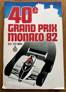 1982 40th 40e Monaco Monte Carlo Formel 1 F1 Grand Prix - Official Programme - Bild 1 von 11