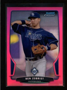 BEN ZOBRIST 2013 BOWMAN CHROME #73 PINK REFRACTOR #31/35 AN3570 - Picture 1 of 1