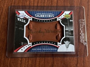 MICKEY VERNON /75 2007 Upper Deck Sweet Spot Baseball Classic Signatures SPS-MV