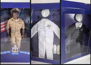 GI Joe Hasbro Salute To The Chiefs USN Navy 2005 Rare In Box - Picture 1 of 11