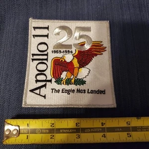 VINTAGE NASA Commemorative Patch Apollo 11 25th Anniversary 1969-1994 - Picture 1 of 2