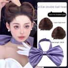 Anime Cat Ears False Hair Pieces Hand Made Bow Satin Necklace  Girl