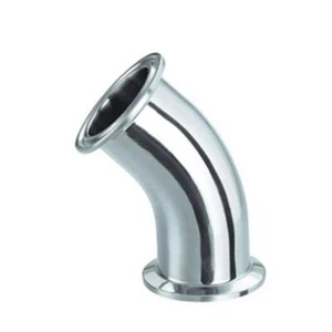 Stainless Steel 304 Tri-clamp Sanitary 45°Elbow (1 ~ 4 inch) - Picture 1 of 4
