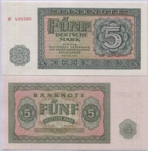 Germany Democratic Republic 5 Mark 1955 P 17 UNC - Picture 1 of 1