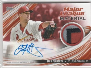 2023 Topps Update JACK FLAHERTY Major League Material Autograph AUTO PATCH 11/25 - Picture 1 of 1