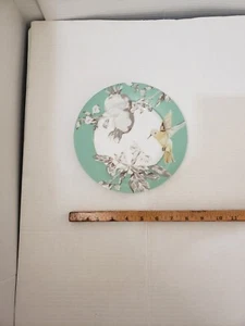 BONJOUR FRUITFUL NECTAR SALAD PLATE 8" DHUMMINGBIRD FLORALS - Picture 1 of 3