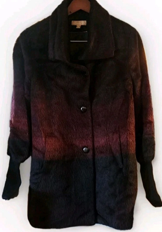 Katherine Kelly Peru Alpaca Wool Blend Ombre Coat Jacket Women’s Size 14 - Image 1 of 4