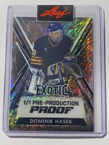 DOMINIK HASEK 2024 Leaf Metal Legends Exotic Shimmer GIRAFFE Proof 1/1 (H6) - Picture 1 of 2