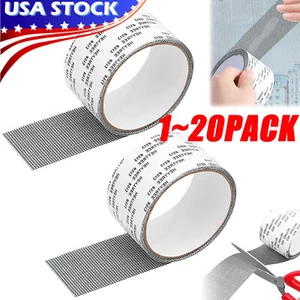 Screen Patch Repair Kit Window Repair Tape Fiberglass Covering Mesh Tool 5*200cm - Picture 1 of 16