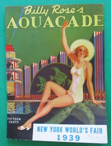 Billy Rose's Aquacade Magazine New York World's Fair 1939 Johnny Weissmuller - Picture 1 of 6
