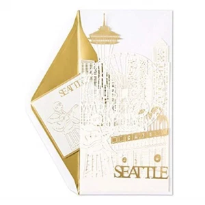 Niquea.d Classic Architecture & Landmarks Laser-Cut Blank Greeting Card 1 Ea - Picture 1 of 31