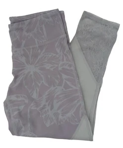 Fabletics Brogan Lace Leggings Womens S Purple Floral Lace Athletic Workout Gym - Picture 1 of 7