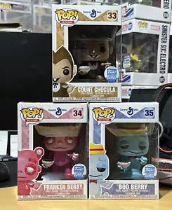 Funko! Pop Ad Icons General Mills Cereal Monster 3 set Boo Berry Franken Count - Foto 1 di 17