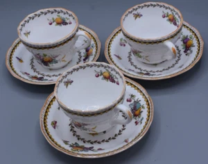 3 Sets Spode Copeland Rockingham Cup & Saucer England Y5194 6-Pcs England - Picture 1 of 10