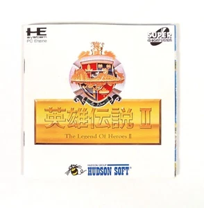 Notice Manual DRAGON SLAYER The Legend Of Heroes II 2 Nec PC Engine Cd-Rom Map - Imagen 1 de 4