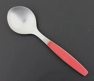 Georg Jensen Stainless Red Strata Soup Spoon, 6 3/4" - Picture 1 of 2