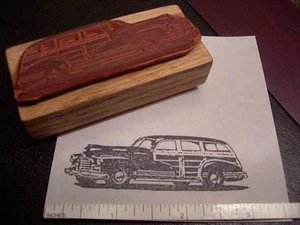 1946-1948 Pontiac Woody Wagon Car RUBBER STAMP woodie classic 1947 - Picture 1 of 1
